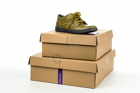 紫丝带鞋盒图片