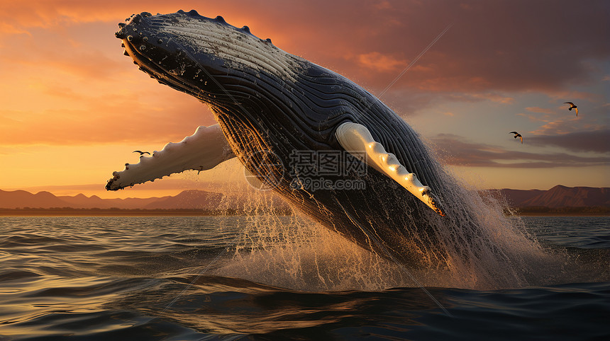 一只座头鲸图片