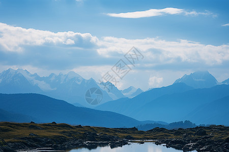 壮观美丽的群山风景图片