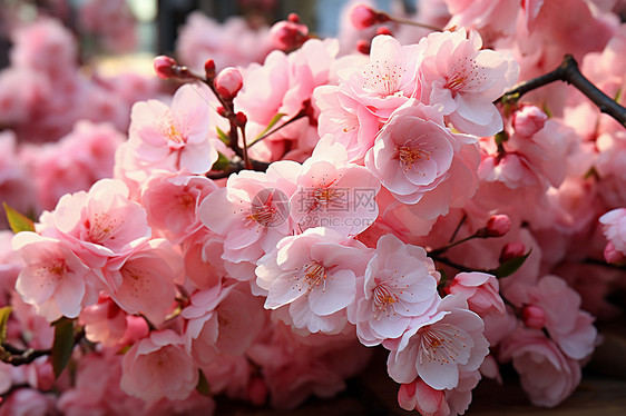 美丽的粉色桃花图片
