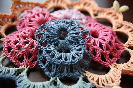 手工编织的工艺品背景图片