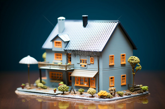 美丽的别墅模型图片