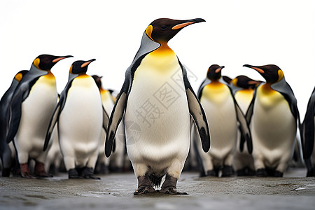 一群企鹅图片