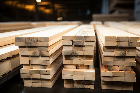 工厂中的工业木材图片