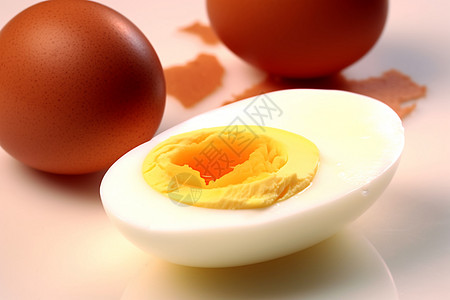 煮熟的鸡蛋基因蛋白高清图片