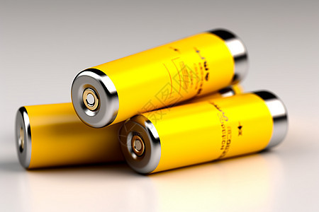 黄色的电池图片