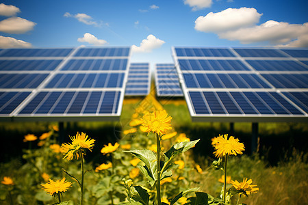 太阳能花园背景图片