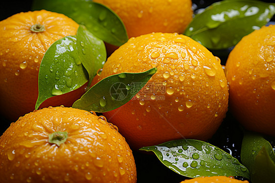 新鲜多汁的柑橘图片