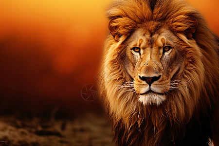 原野里的狮子背景图片
