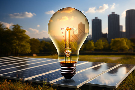 未来派可再生太阳能能源图片