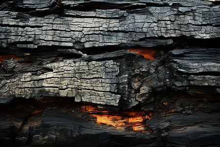 烧焦的木头背景图片