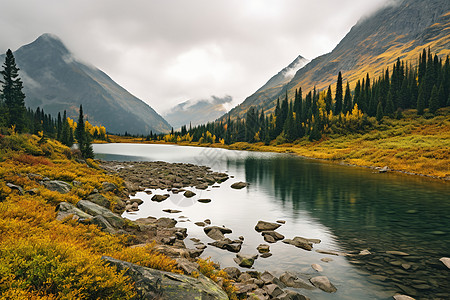 美丽壮观的山川河流景观图片