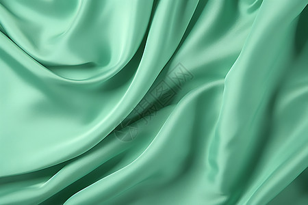 柔软的绿色丝绸背景图片