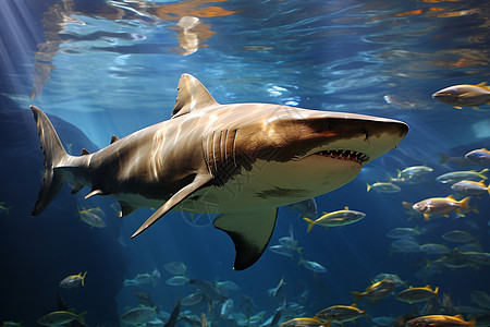 水生生物的鲨鱼图片