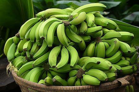绿色的香蕉图片