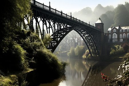 工业的金属铁桥图片