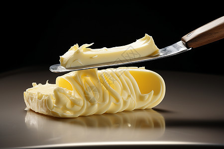 桌子上的美味黄油背景图片