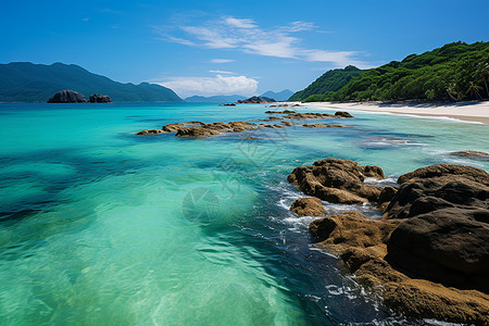 碧水岸边背景图片