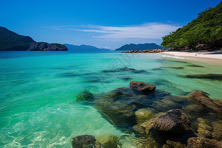 蔚蓝海水背景图片