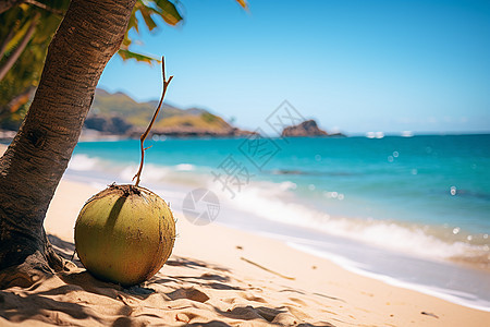 夏季度假海滩的美丽景观图片