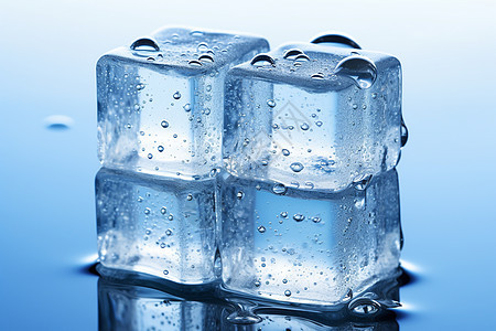 冰凉解渴的冰块背景图片