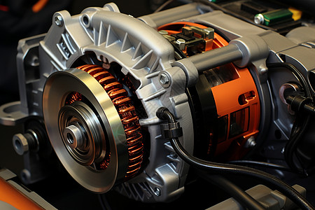 工业生产的机动车引擎图片
