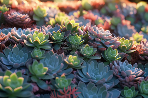 生长茂盛的多肉植物图片