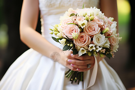 婚礼中的花束图片