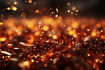 火焰火苗元素金光璀璨的光点设计图片