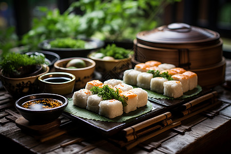 寿司蘸酱图片