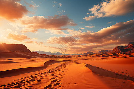 炎热的沙漠图片