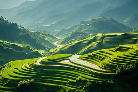 云端图片田园云端自然美景背景