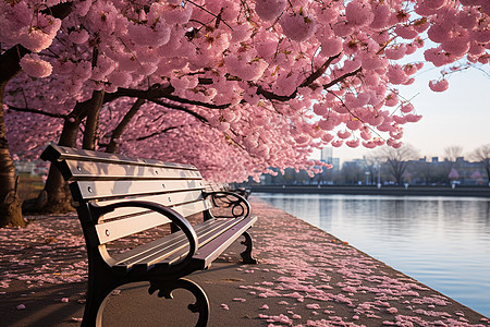 公园的樱花图片