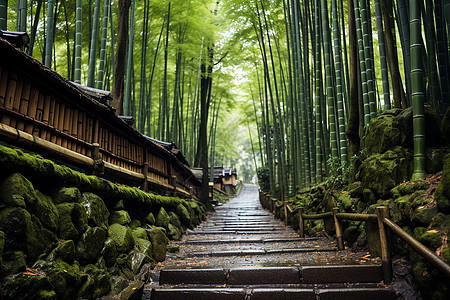 竹林步道图片