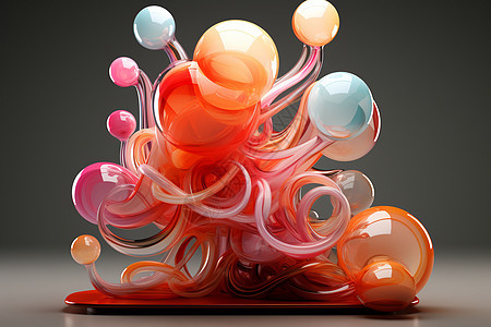 抽象动态球体图片