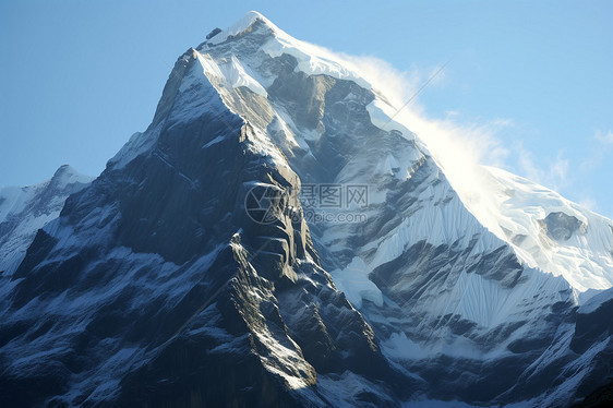 冰川山峰图片