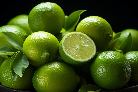 健康营养的青柠檬图片