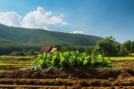 乡村种植的绿色蔬菜图片