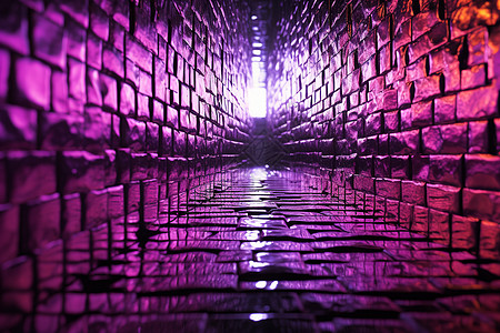 紫光中的地下隧道背景图片