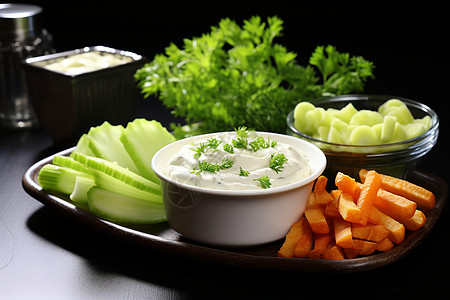 健康的蔬菜酸奶图片