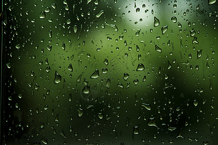 雨中窗户外的模糊背景图片
