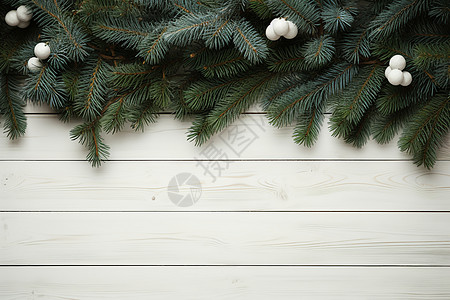 装饰圣诞的树枝背景图片