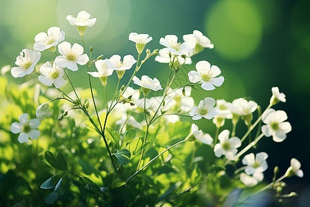 美丽自然的白花图片