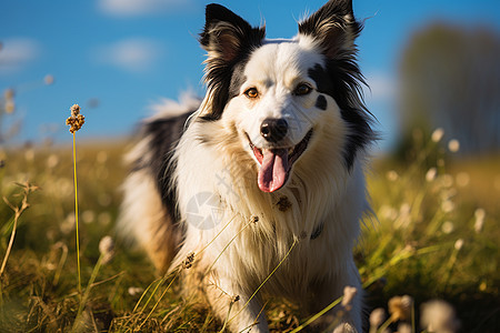 乖巧可爱的牧羊犬图片