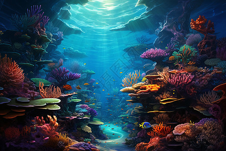 梦幻的海底世界图片