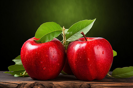 健康饮食的红苹果图片