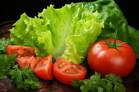 健康饮食的蔬菜拼盘图片