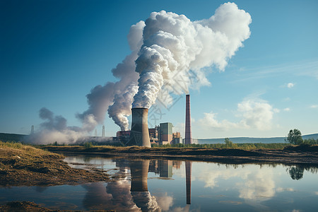 清净环保的生物质发电厂图片