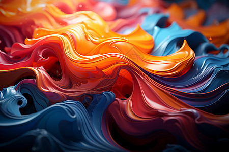 色彩斑斓的涡旋背景图片