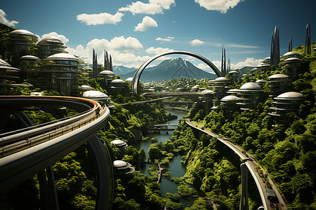 未来城市的建筑图片